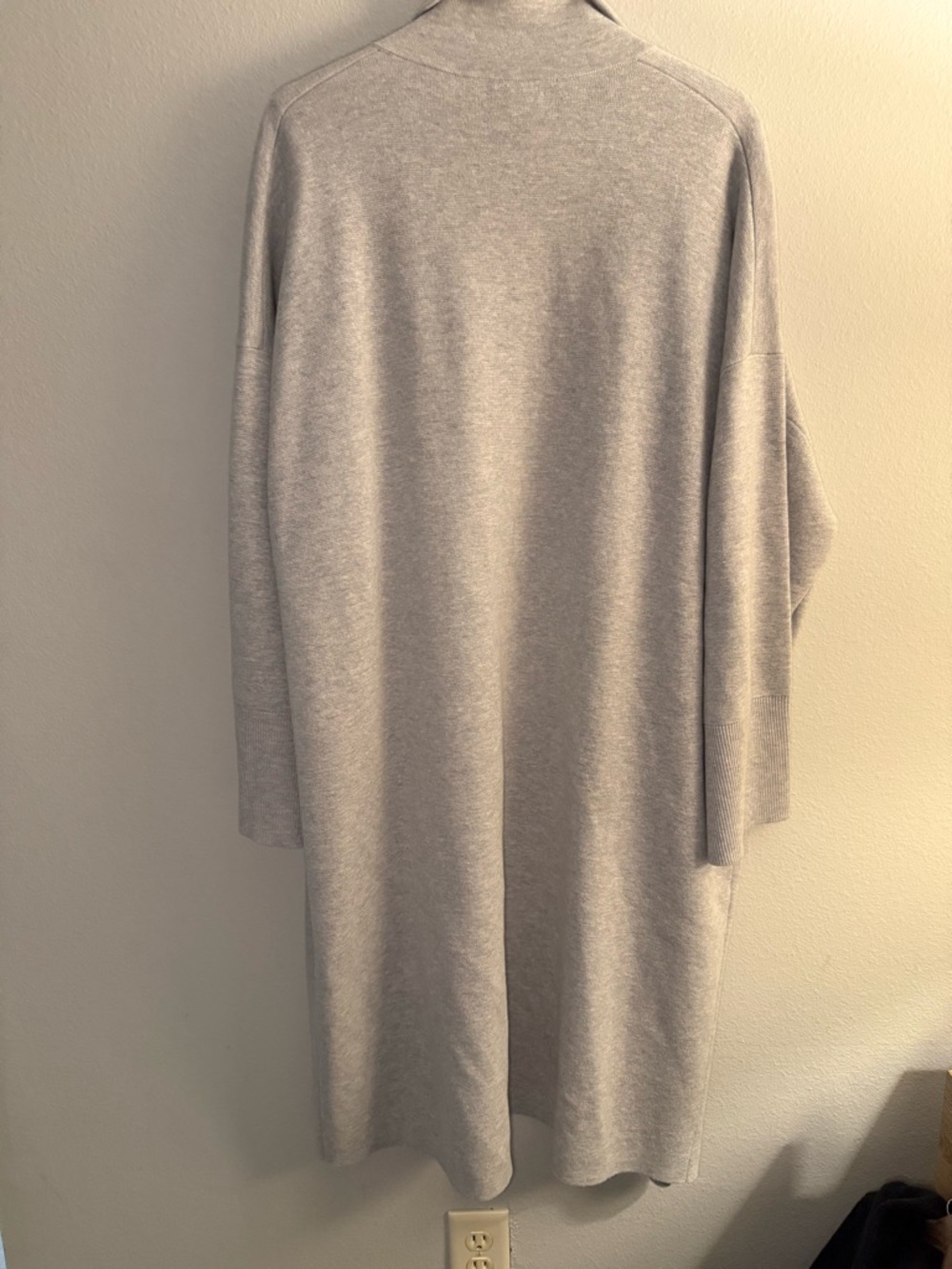 J. Crew Light Gray Open-Front Long Coatigan - Picture 2 of 6